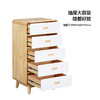 喜梦宝家具全实木五斗柜卧室储物柜实木斗柜柜子大白 商品缩略图3
