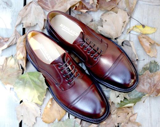 断码特价39码(英码6)——英国原产男士三接头德比正装鞋Coventry考文垂红棕色 商品图5