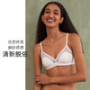 HSIA遐无钢圈内衣女优质乔其复古拼接网纱小胸显胸胸罩防露点文胸 商品缩略图4