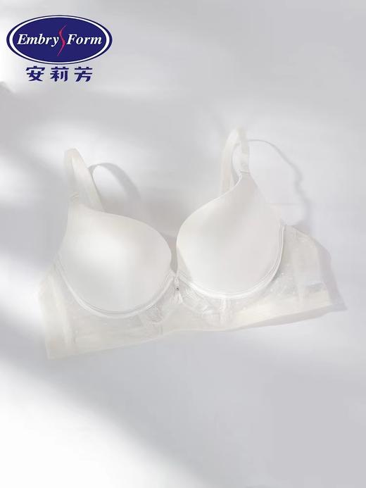 安莉芳专柜新品乳白色薄款小胸内衣女士简约光面透气文胸EB00581 商品图0