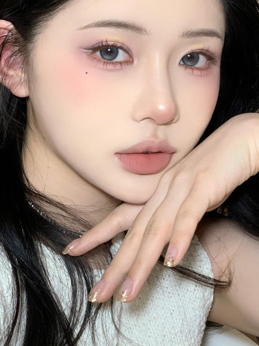 Kira半年抛 泪眼光环 灰 14.2mm 含硅水凝胶 有同款日抛 商品图0