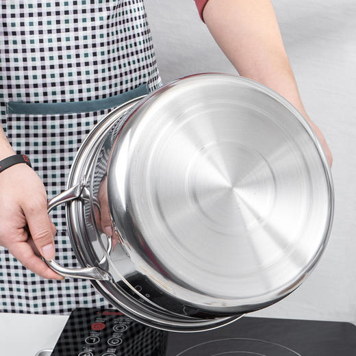Debo德铂希贝尔蒸锅不锈钢家用蒸笼多功能大容量煮炖蒸汽电磁炉锅 商品图4