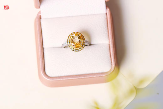 [ 荣华 ] 925银镶黄水晶戒指 商品图3