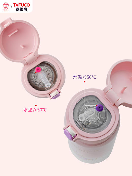 日本-泰福高儿童保温杯带吸管杯幼儿园水杯 商品图3