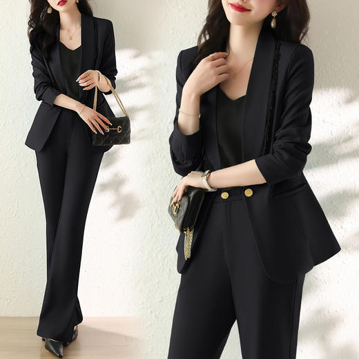 春装收腰显瘦时尚大方气质简约显瘦两件套裤HR-WH25699 商品图5