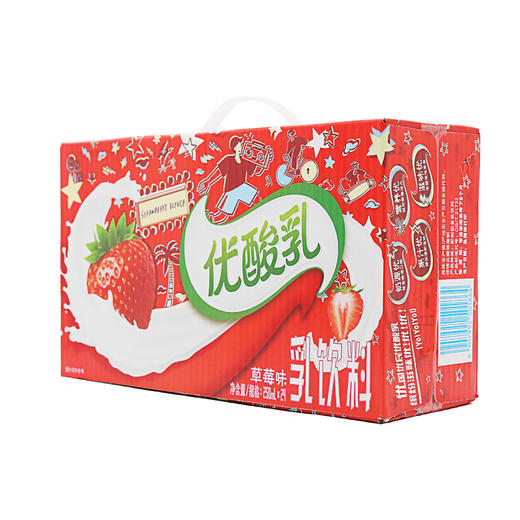 伊利草莓优酸乳250ml*24 *1提（6907992501864） 商品图1