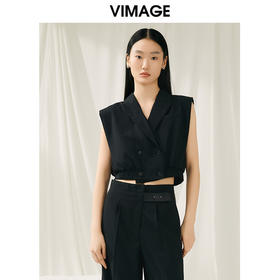 VIMAGE纬漫纪春季新款时尚百搭短款外套女V1903513