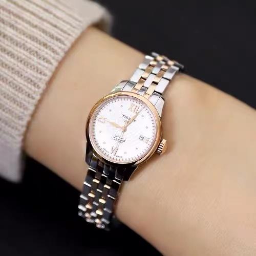 1F【天梭】TISSOT天梭力洛克系列镶钻机械女表 商品图1
