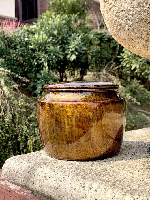 三希堂 流霞系列 流金大漆茶罐 商品图0