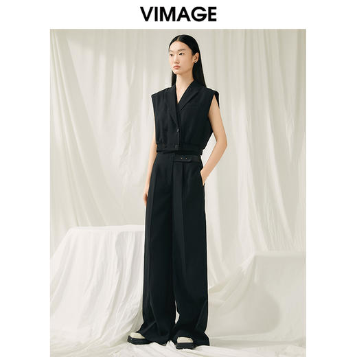 VIMAGE纬漫纪春季新款时尚百搭短款外套女V1903513 商品图1