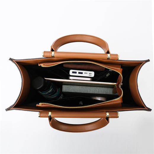 新款女包通勤时尚大气复古大容量托特包MM-10058GXY 商品图3