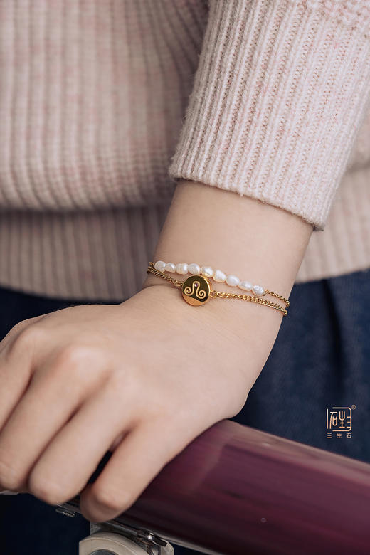 三生石 十二星座香氛巴洛克珍珠手链 商品图9