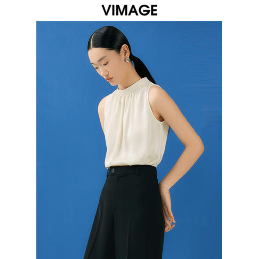 VIMAGE纬漫纪夏季新款时尚百搭纯色小上衣V1913546 商品图3