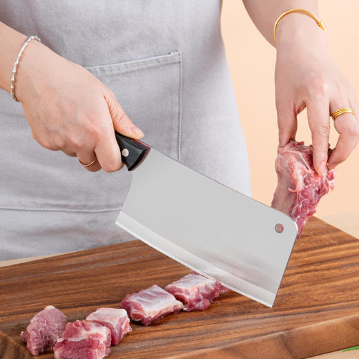 Debo德铂迪克森厨房刀具套装优质不锈钢家用菜刀切片刀砍骨刀亚克力刀座 商品图1