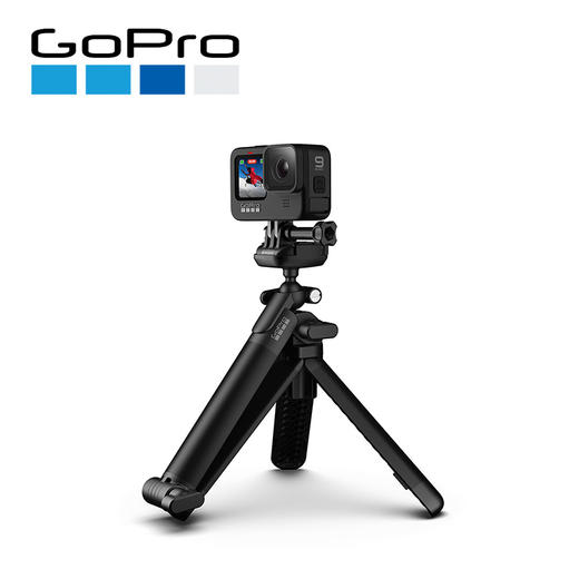GOPRO 3-way三向摄像机手柄相机支架 三脚架自拍杆神器 hero8/9运动相机配件 原装三向自拍杆 商品图3