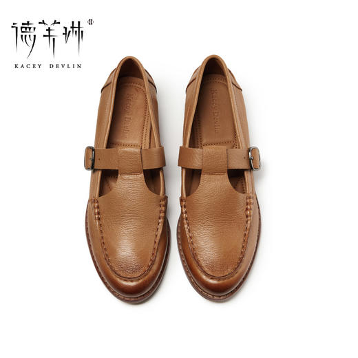 KACEY DEVLIN德芙琳法式复古玛丽珍低跟乐福单鞋女KD8018【72小时内发货，棕色预售7天发货】 商品图14