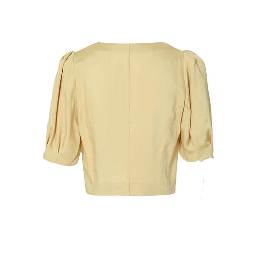 VIMAGE纬漫纪夏季新品宫廷袖简约大方短款小上衣V1913545 商品图7