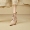 春季新款，时尚系带款网纱拼接运动底尖头高跟短靴CZ-CZ375 商品缩略图3