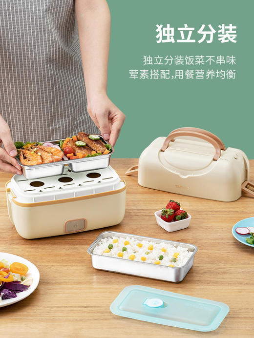日本-泰福高加热饭盒保温蒸煮热饭神器可插电 商品图3
