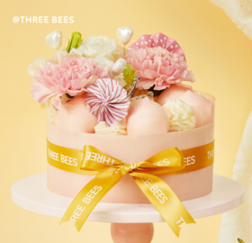 蜜桃仙子（母亲节推荐，粉红精致的花朵装饰，蜜桃口味，谁吃都会小女心起来）