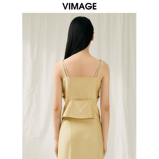 VIMAGE纬漫纪夏季新款百搭显瘦设计感小众小上衣V1913544 商品图5