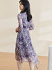 剩S 米思阳2024夏季新款收腰飘逸真丝中长裙100%桑蚕丝印花连衣裙0627 商品缩略图3