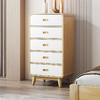 喜梦宝家具全实木五斗柜卧室储物柜实木斗柜柜子大白 商品缩略图0