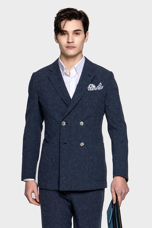 callisto藏青聚酯纤维混纺便西 SPFJK012NA 商品图0