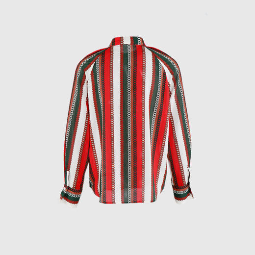 小立领可穿飘带通勤衬衣 商品图2