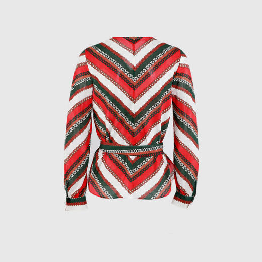 飘带V领气质衬衣 商品图1