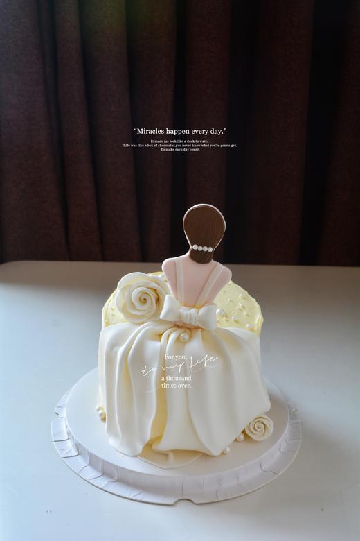 背影蛋糕（一生所爱）奶油霜工艺 商品图0