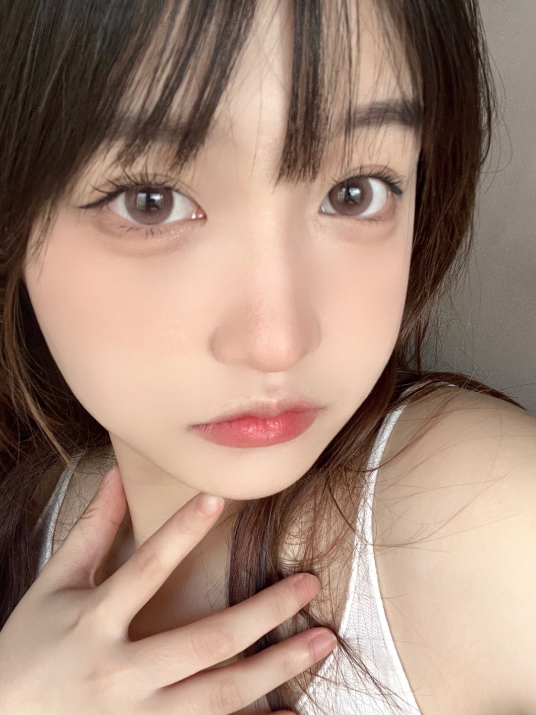 FLOWERCOLOR美瞳 年抛隐形眼镜 粉嫩蜜桃14.2mm 1副/2片 左右度数可不同-VVCON美瞳商城16