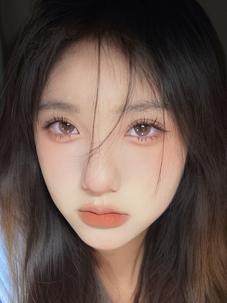 FLOWERCOLOR美瞳 年抛隐形眼镜 粉嫩蜜桃14.2mm 1副/2片 左右度数可不同-VVCON美瞳商城12