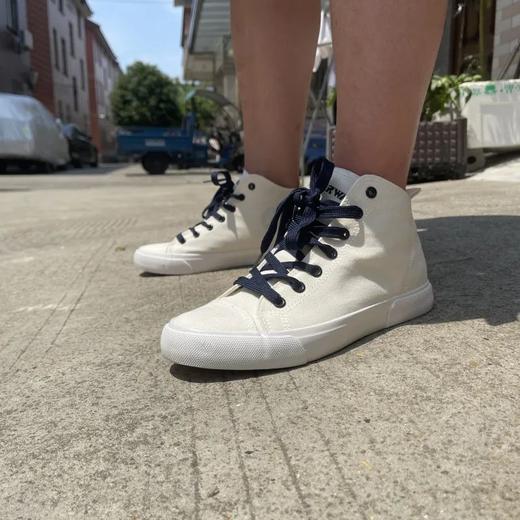 外贸原单整货男士中高帮系带帆布鞋 商品图2