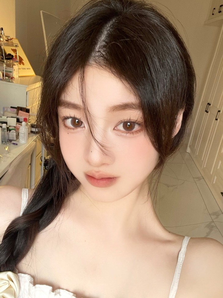 FLOWERCOLOR美瞳 年抛隐形眼镜 粉嫩蜜桃14.2mm 1副/2片 左右度数可不同-VVCON美瞳商城19