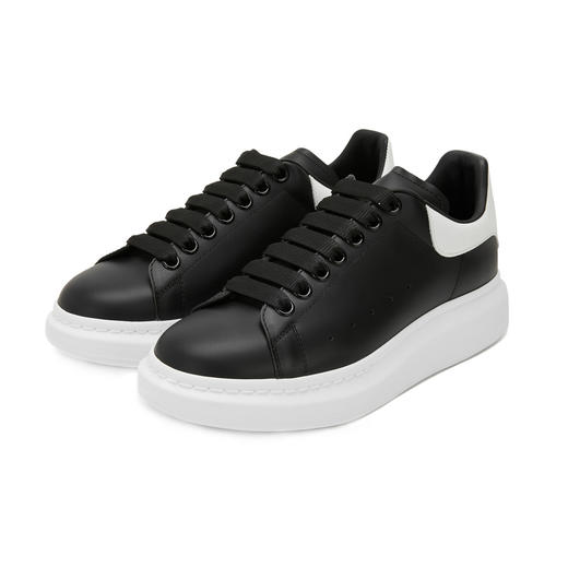 ALEXANDER MCQUEEN 亚历山大.麦昆 男士牛皮阔型经典休闲运动鞋小白鞋 553680WHGP5 商品图0