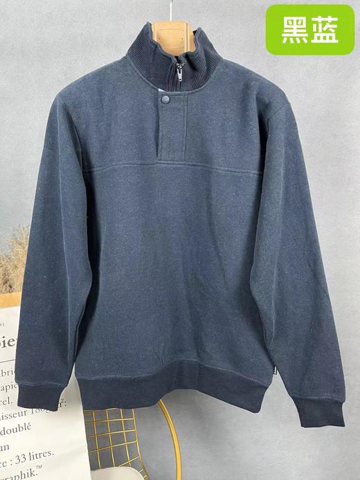 迎418A2-2/A3-2/ ORVIS 针织立领拉链净色套头衫 商品图1