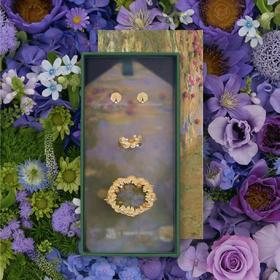 daparo莫奈的睡莲大都会博物馆联名胸针女男复古高级耳钉戒指