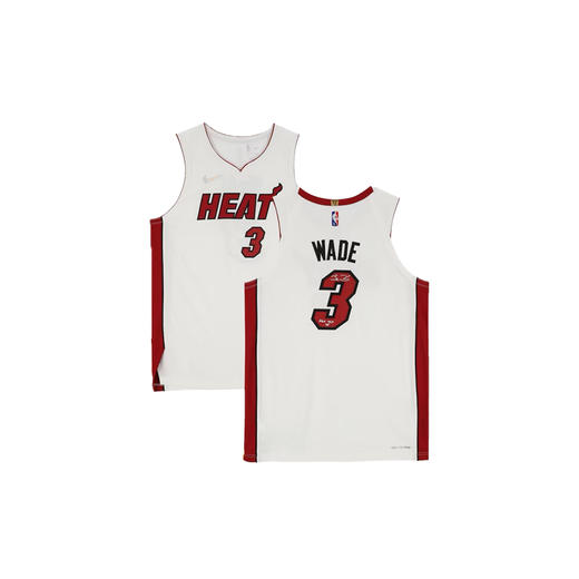 收藏系列 韦德 热火队3号白色 加签75大 亲笔签名球衣 商品图4