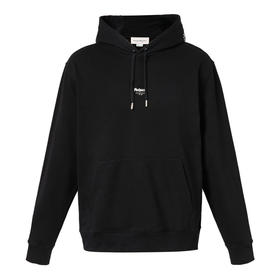 ALEXANDER MCQUEEN 亚历山大.麦昆 男士McQueen刺绣标识连帽卫衣 黑色