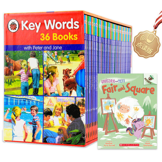 【中商原版】点读版 关键词分级阅读36册套装 Key Words Collection 3-12岁 企鹅Ladybird 英文原版 不含点读笔 儿童启蒙 商品图0