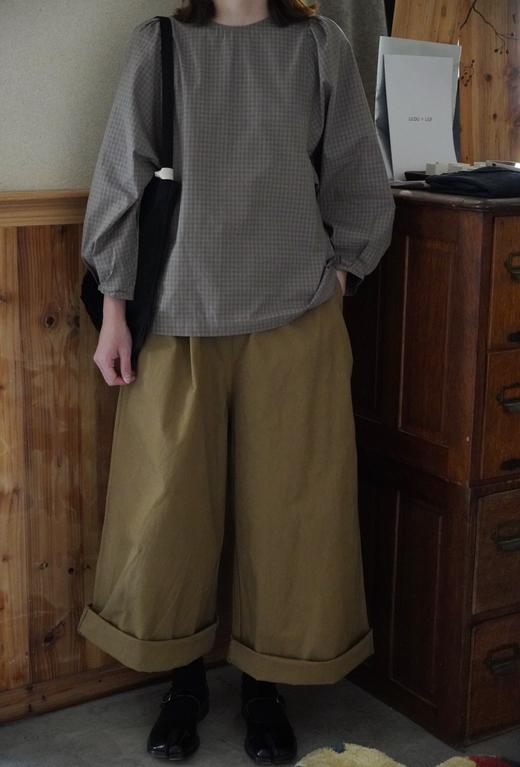 HTS卡其/黑/棕/墨绿阔腿裤 商品图0