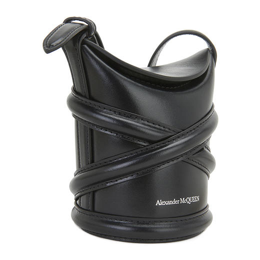 ALEXANDER MCQUEEN 亚历山大.麦昆 女士The Curve Mini系列牛皮单肩斜挎包 6826831YBA7 商品图1