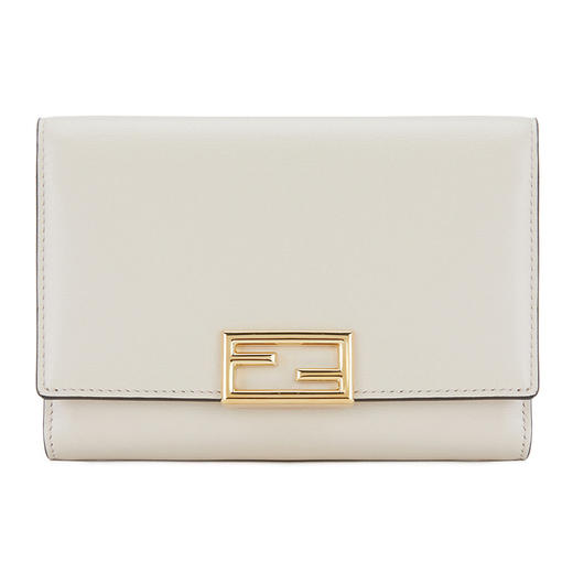 FENDI 芬迪 女士牛皮折叠短款钱包 8M0419 AHM0 F1F1M  灰色 商品图0