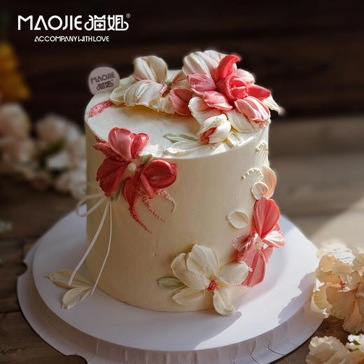 刮刀花-雅典娜（奶油霜抹面蛋糕，提前2天预定）ss 商品图0