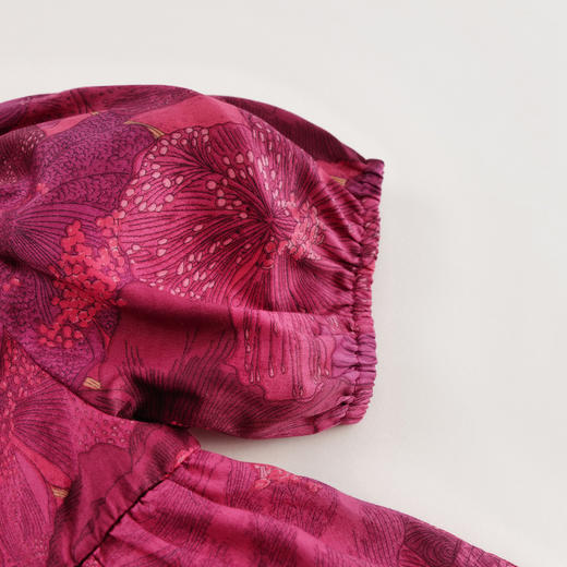 【马克珍妮 芦芙】夏装新款 女童暗底花卉纯棉短袖套装230590 商品图4