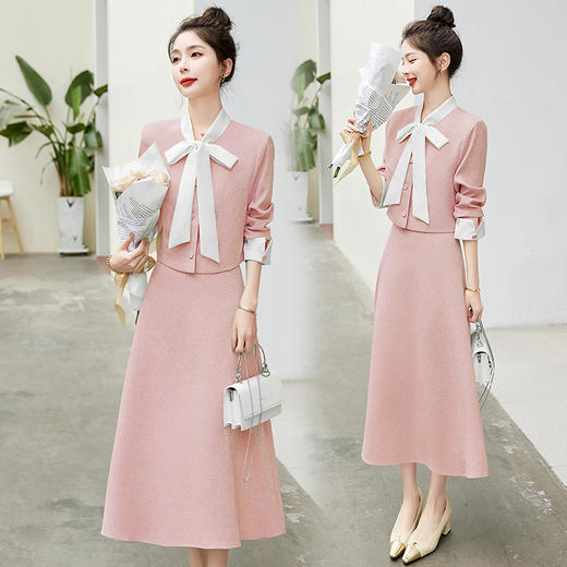 春季新款，轻奢气质小香风半身裙两件套HR-YQH8919-1 商品图4