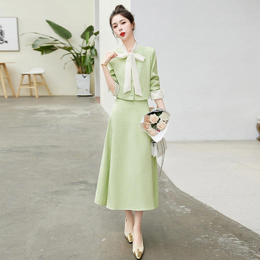 春季新款，轻奢气质小香风半身裙两件套HR-YQH8919-1 商品图7