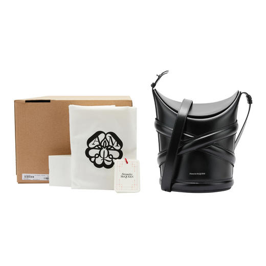 ALEXANDER MCQUEEN 亚历山大麦昆 男士单肩包 黑色 6916681AAGS1000 商品图4