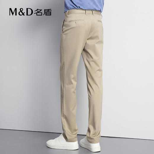 【菁英同款】名盾男休闲裤莱赛尔春夏修身直筒中腰垂感长裤12524 商品图4